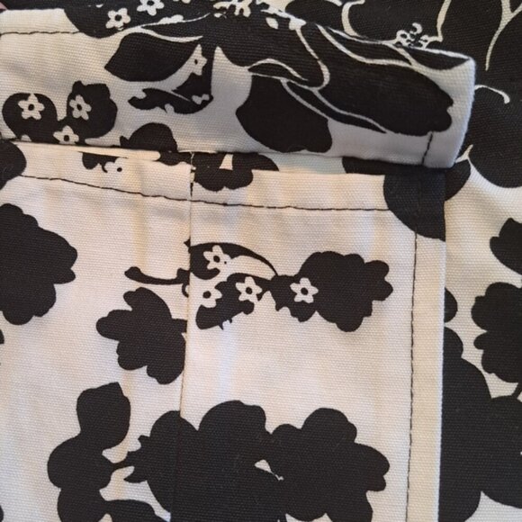 Trish Scully girls size 6X black and white floral belted coat, EUC - Picture 4 of 8